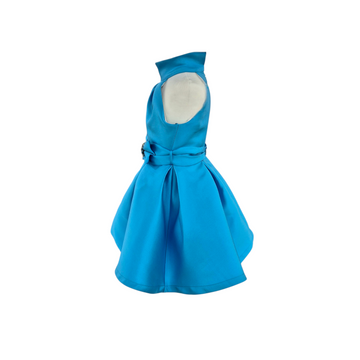 Abito Bimba in mikado con fiocco gioiello