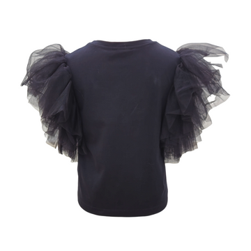 T-shirt bimba con gale in tulle