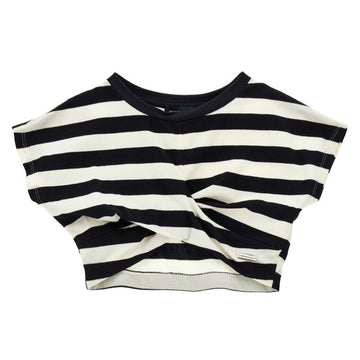 Top bimba a righe con nodo