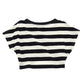 Top bimba a righe con nodo
