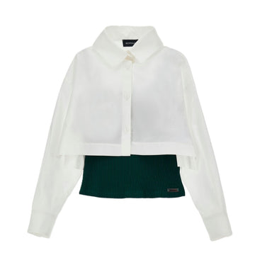 Camicia con canotta a coste Bimba
