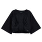 T-shirt Bustier cropped con maniche ampie