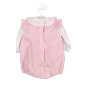 Pagliaccetto Neonata in micro velluto a costine