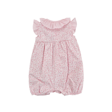 Pagliaccetto neonata Liberty provenzale rosa