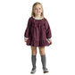 Vestito Bambina in velluto a costine