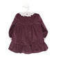 Vestito Bambina in velluto a costine