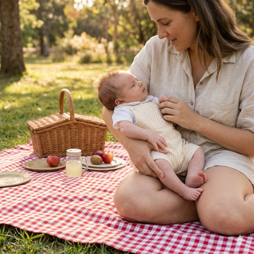 Salopette Vichy con body colletto