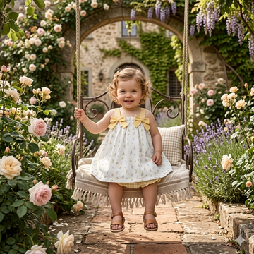 Vestito con mutandina in cotone