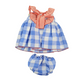 Vestito vichy misto lino