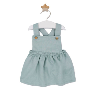 Scamiciata Bimba in cotone felpa menta