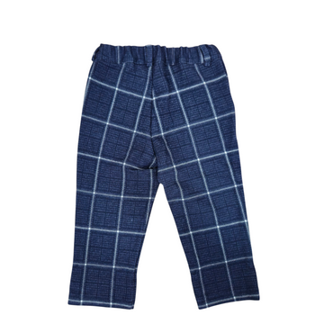 Pantalone Bimbo misto lana a quadri