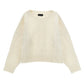 Pullover bimba in maglia irlandese mix lana