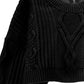Pullover corto Bambina trecce irlandese