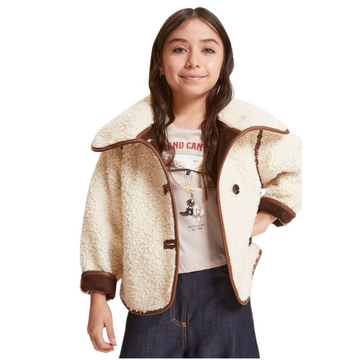 Cappotto peluche coat girl curly