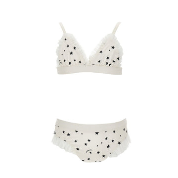 Bikini Bambina con stelle e volants