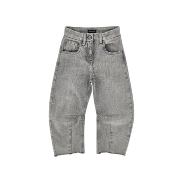 Jeans Bimba con strass all over