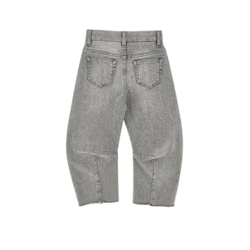 Jeans Bimba con strass all over