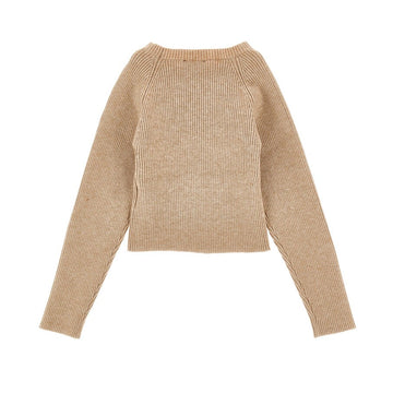 Maglione Bimba manica Raglan con bottoni