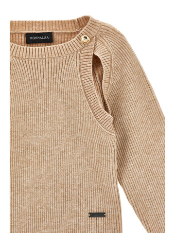 Maglione Bimba manica Raglan con bottoni