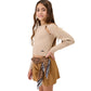 Maglione Bimba manica Raglan con bottoni