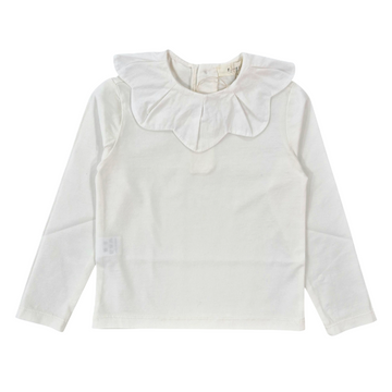 T-shirt Bimba in jersey collo fiore