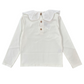 T-shirt Bimba in jersey collo fiore