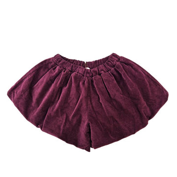 Shorts Bambina in velluto rasatello