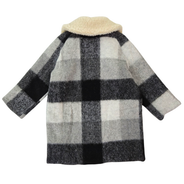 Cappotto Bimba a quadri in lana