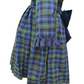 Abito in tartan con punto smock Amaya