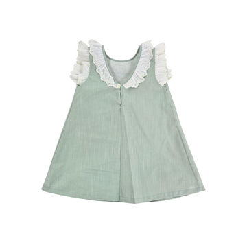 Vestito Bambina con dettagli in Sangallo