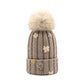 Cappello Bambina in lana Ricamo Fiori