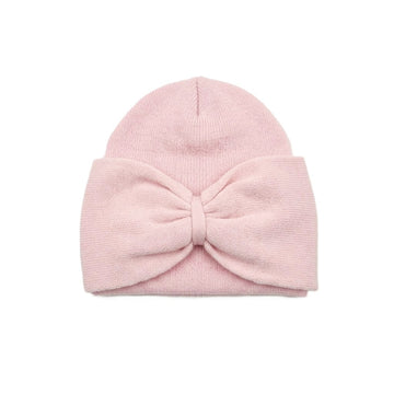 Cappello Bambina in lana con Fiocco