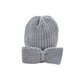Cappello Bambina in lana a maglia con fiocco