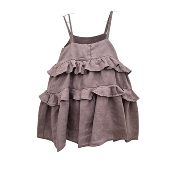 Abito Bambina in Lino con balze