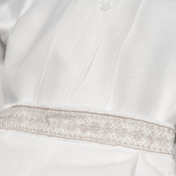 Completo neonato Battesimale manica corta