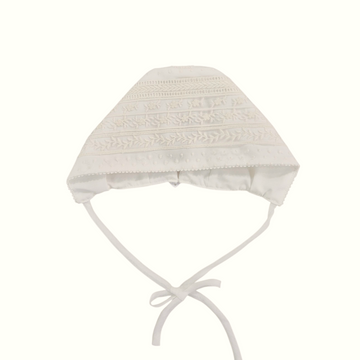 Abito lungo Battesimale organza e pizzo + cuffia