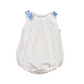Pagliaccetto in cotone piquet con fiocchi