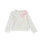 Casacca con fiocco rosa punto Milano
