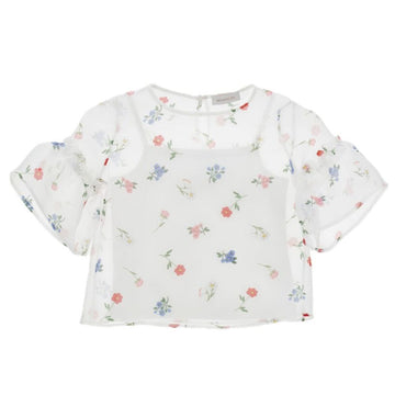 Casacca bimba organza con canotta