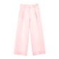 Pantalone Wide bimba con bottone smaltato