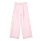Pantalone Wide bimba con bottone smaltato