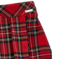 Shorts Bimba con portafoglio tartan e pieghe