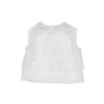Top Bimba con ricamo in Fil Coupe