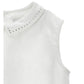 Top Bimba con ricamo in Fil Coupe