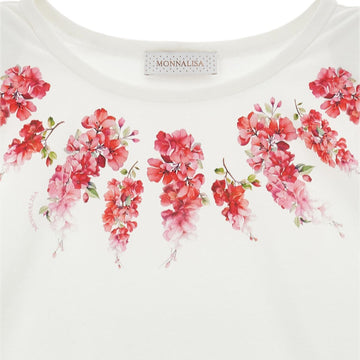 T-shirt Bambina stampa fiori