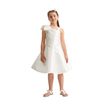 Abito Twister Mikado monospalla comunione