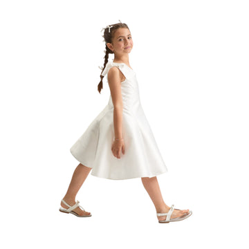 Abito Twister Mikado monospalla comunione