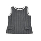 Gilet Bimba Levantina gessato con bottoni