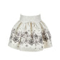 Gonna Bimba Fiori broccato balza gioielli