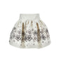 Gonna Bimba Fiori broccato balza gioielli